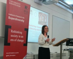 Aleksandra Kazlowska presenting 'social anchoring' at IRiS SAST conference